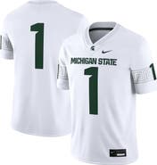 Nike Men's Nike #1 White Michigan State Spartans Game Jersey