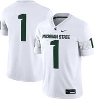 Nike Men's Nike #1 White Michigan State Spartans Game Jersey