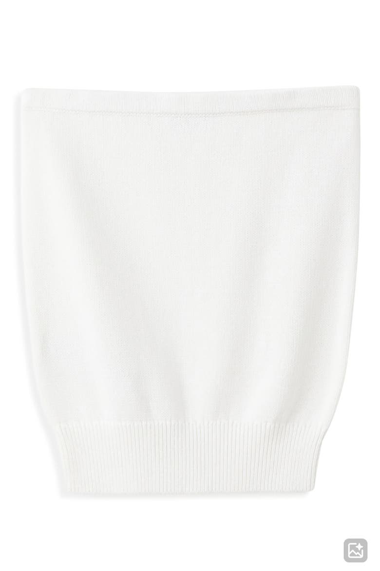 Strapless Cotton Top, Alternate, color, ECRU