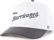 '47 Men's '47  White Miami Hurricanes Two-Tone Hitch Adjustable Hat