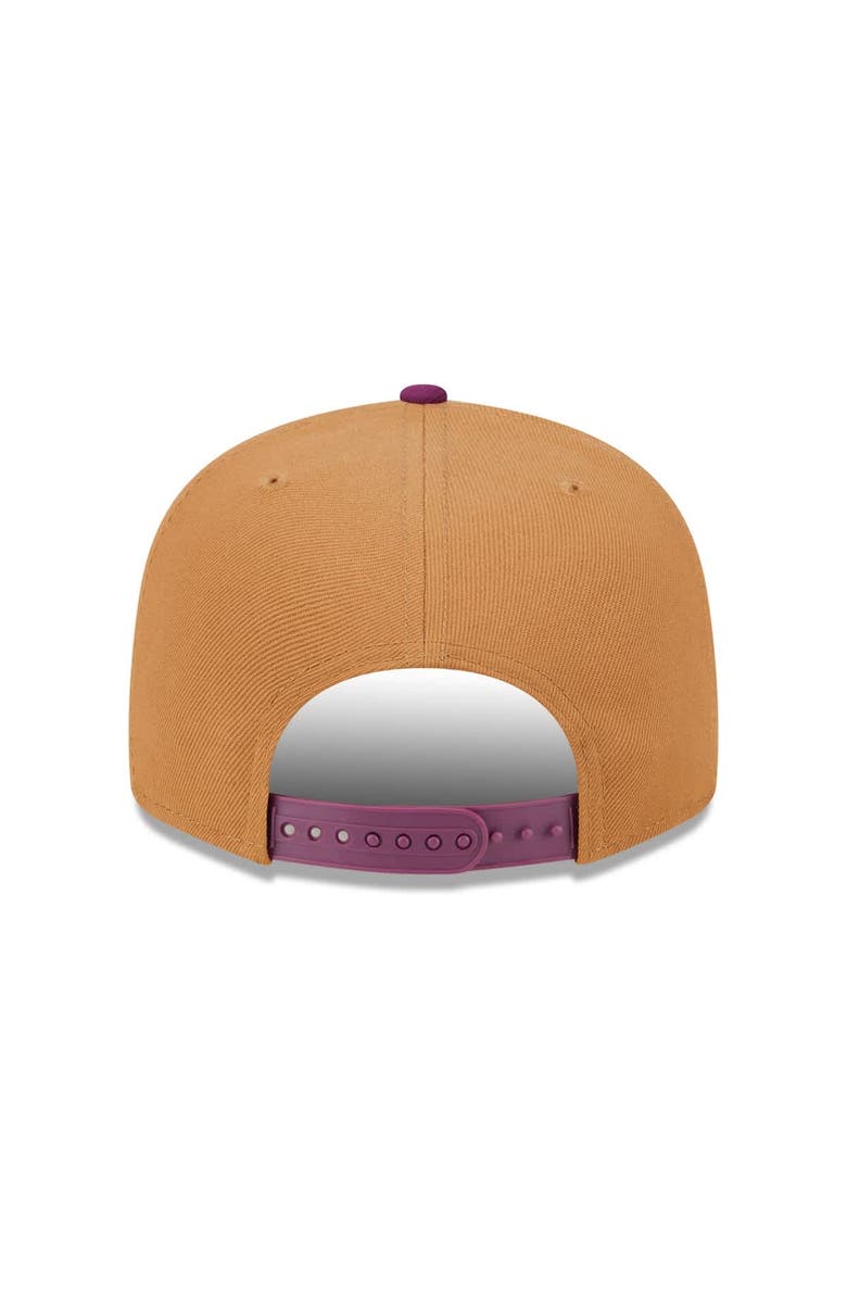 New Era Men's New Era Brown/Purple Athletics Color Pack Two-Tone 9FIFTY Snapback Hat, Alternate, color, Brown