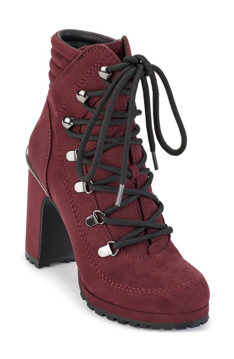 Linni Lace-Up Platform Bootie (Women)