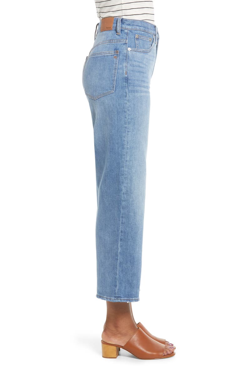 Slim Wide Leg Jeans, Alternate, color, GARRETT WASH