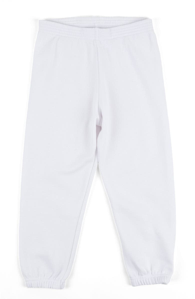Leveret Kids Sweatpants, Alternate, color, White
