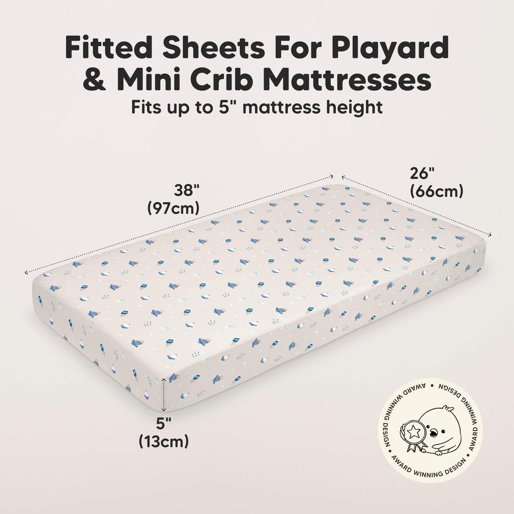Keababies Soothe Fitted Mini Crib Sheet In Cosmo