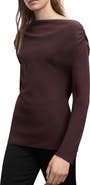 MANGO Asymmetric Long Sleeve Top