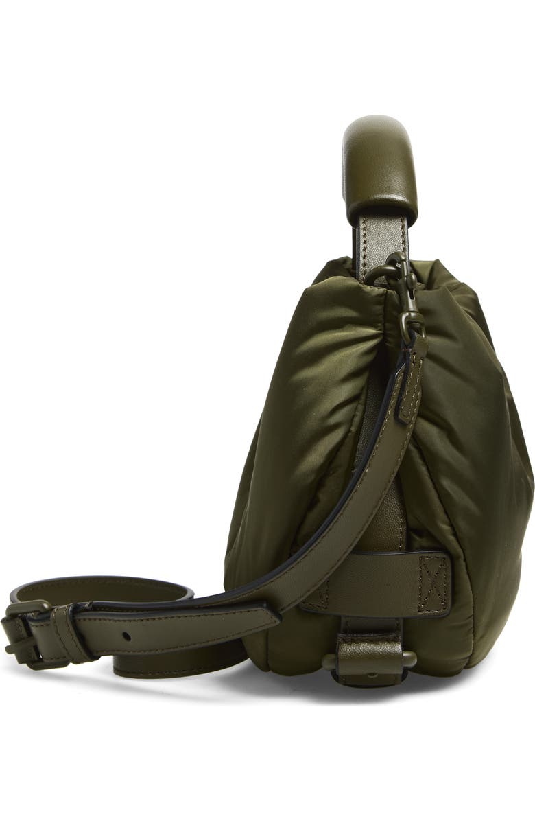 Moschino Handle Me Nylon Shoulder Bag, Alternate, color, Military Green 85B On2