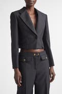 McQueen Pagoda Wool & Mohair Crop Jacket