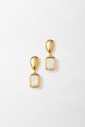 Edge of Ember Pebble Birthstone Drop Earrings