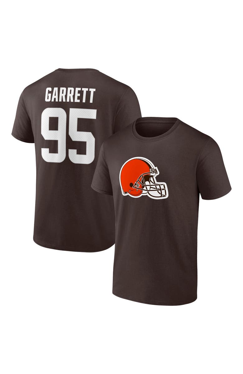 FANATICS Men's Fanatics Branded Myles Garrett Brown Cleveland Browns Player Icon Name & Number T-Shirt, Alternate, color, 