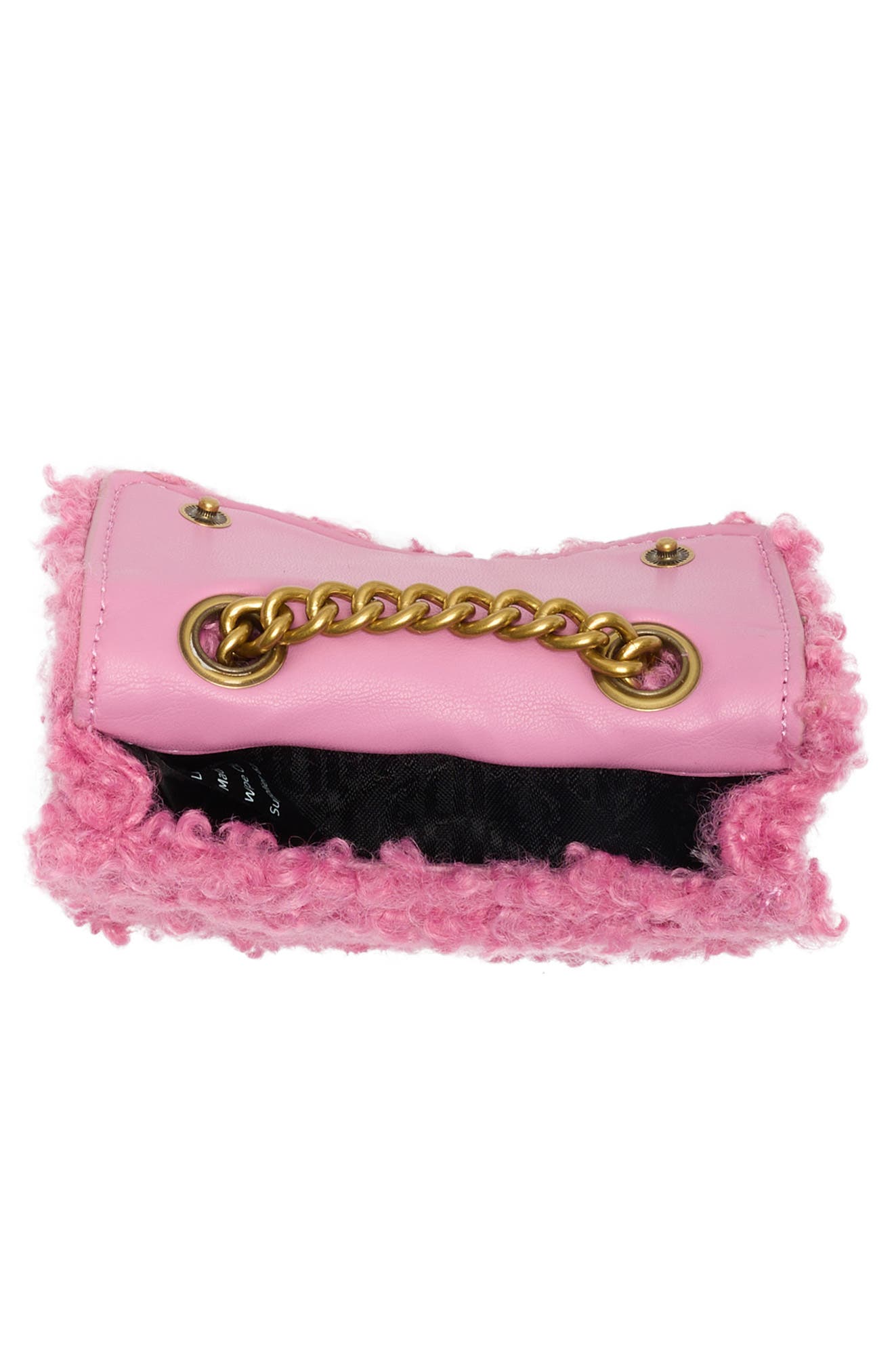 Kurt Geiger London Micro Brixton Faux Shearling Crossbody Bag (Women ...