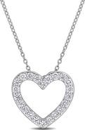 Julianna B. Lab-Grown Diamond Heart Necklace Silver