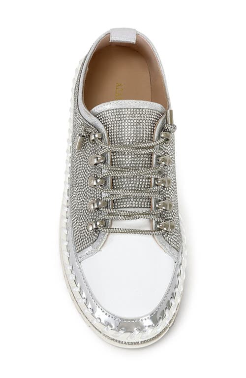 Azalea Wang Gracelynn Platform Sneaker In Silver