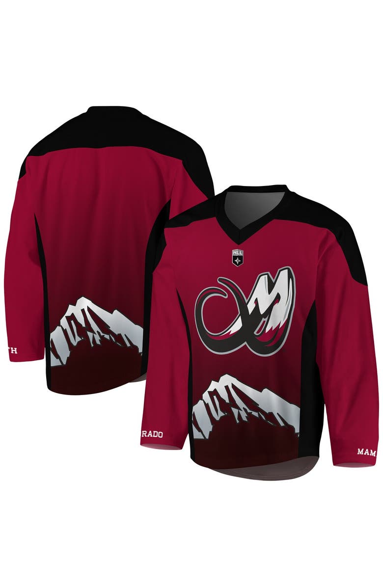ADPRO Sports Men's Maroon/Black Colorado Mammoth Replica Jersey, Alternate, color, 