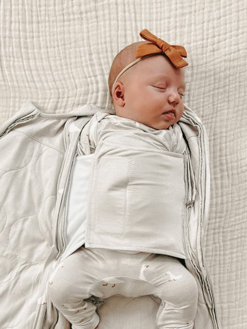 Gunamuna Swaddle Sleep Bag, 1.0 Tog In Gray