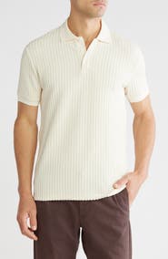 DENIM AND FLOWER Textured Sweater Polo