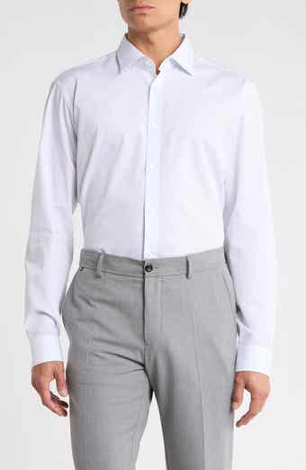 Valerio Print Cotton Dress Shirt