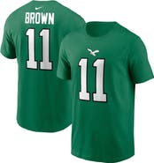 Nike Men's Nike A.J. Brown Kelly Green Philadelphia Eagles Alternate Player Name & Number T-Shirt