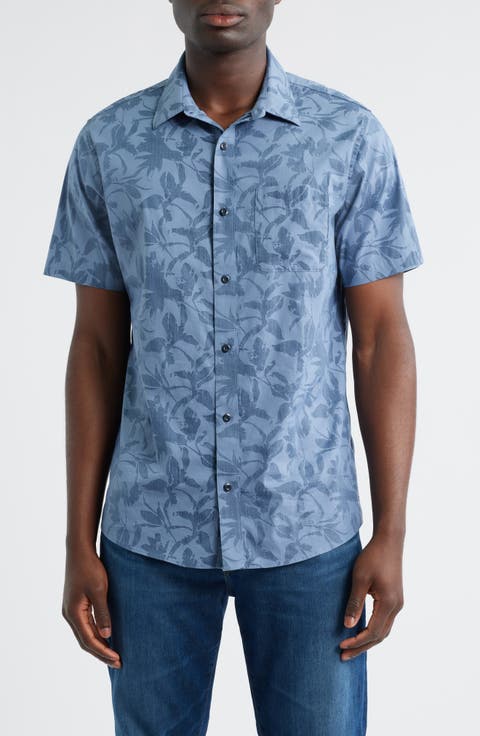 Island Ambush Short Sleeve Button-Up Shirt