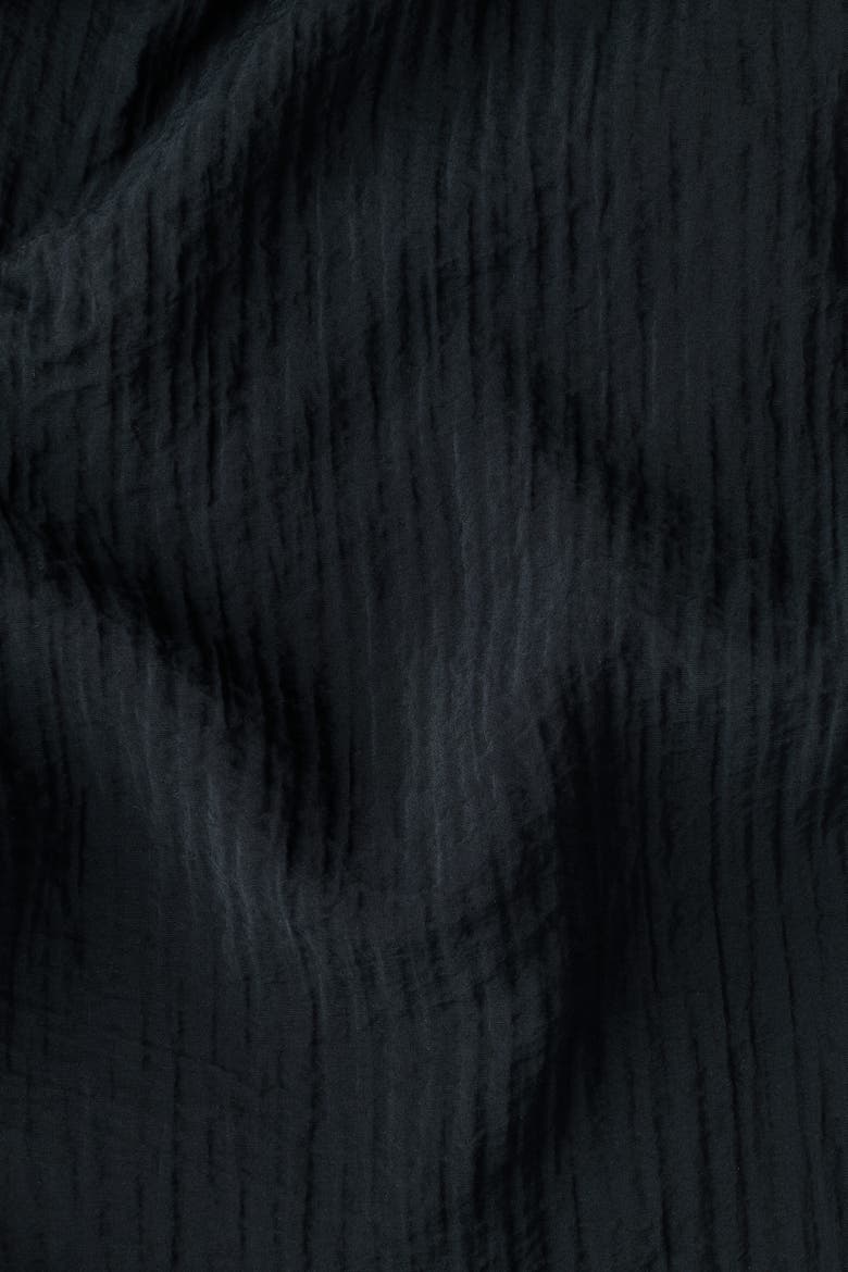 Relaxed Fit Textured Trousers, Alternate, color, Black