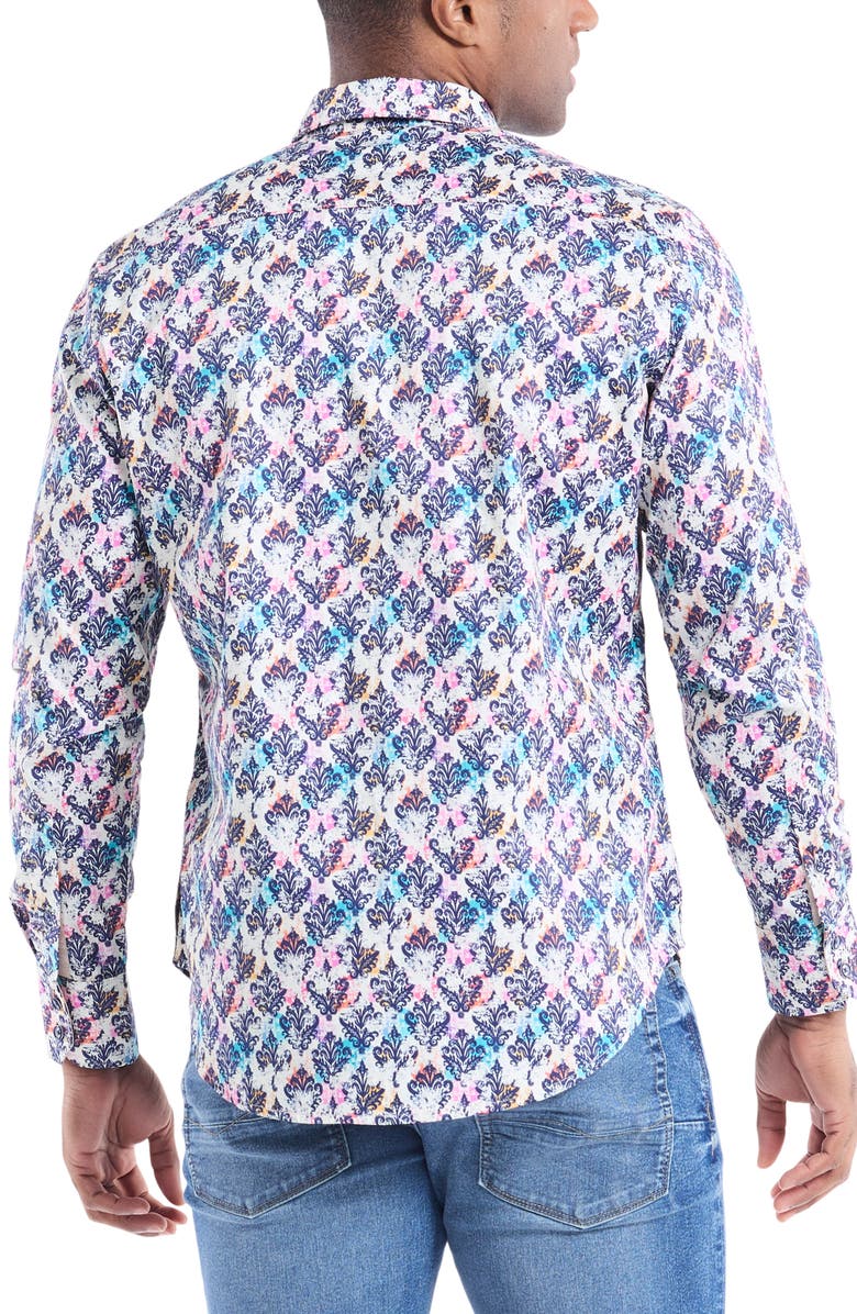 Robert Graham Cobram Long Sleeve Cotton Button-Shirt, Alternate, color, 