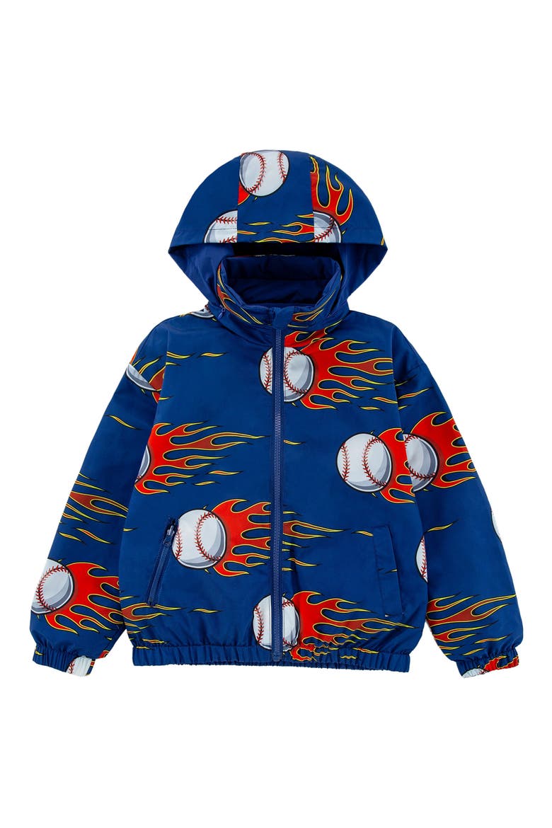 Kids' Max Rain Water Repellent Reversible Windbreaker, Main, color, BLUE