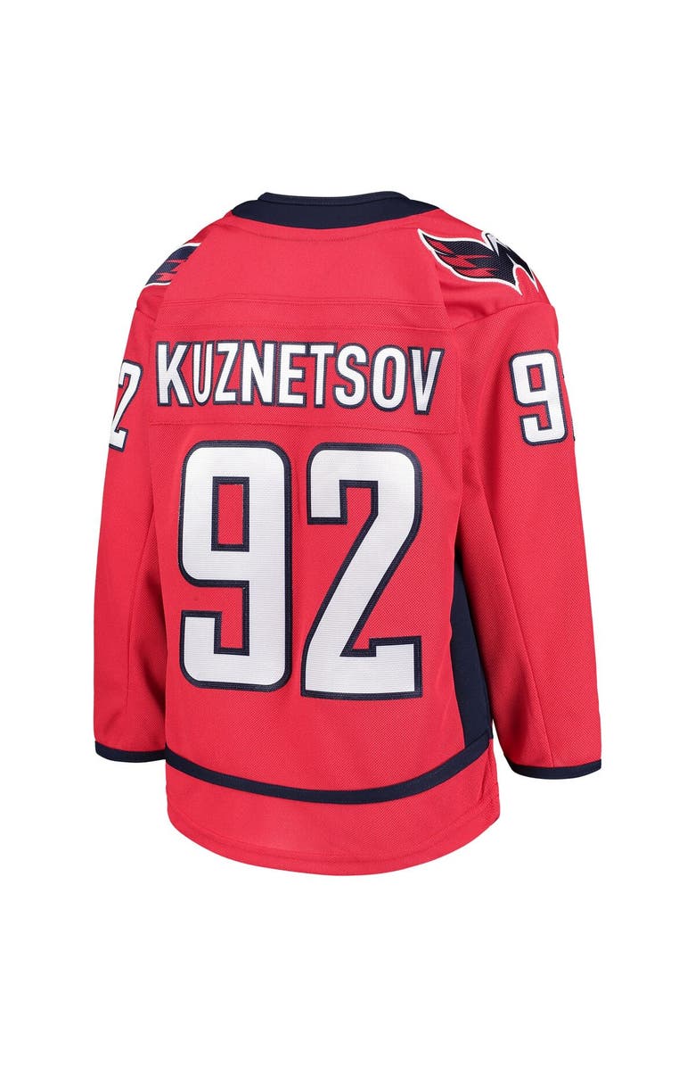 Outerstuff Youth Evgeny Kuznetsov Red Washington Capitals Home Premier Player Jersey, Alternate, color, Red