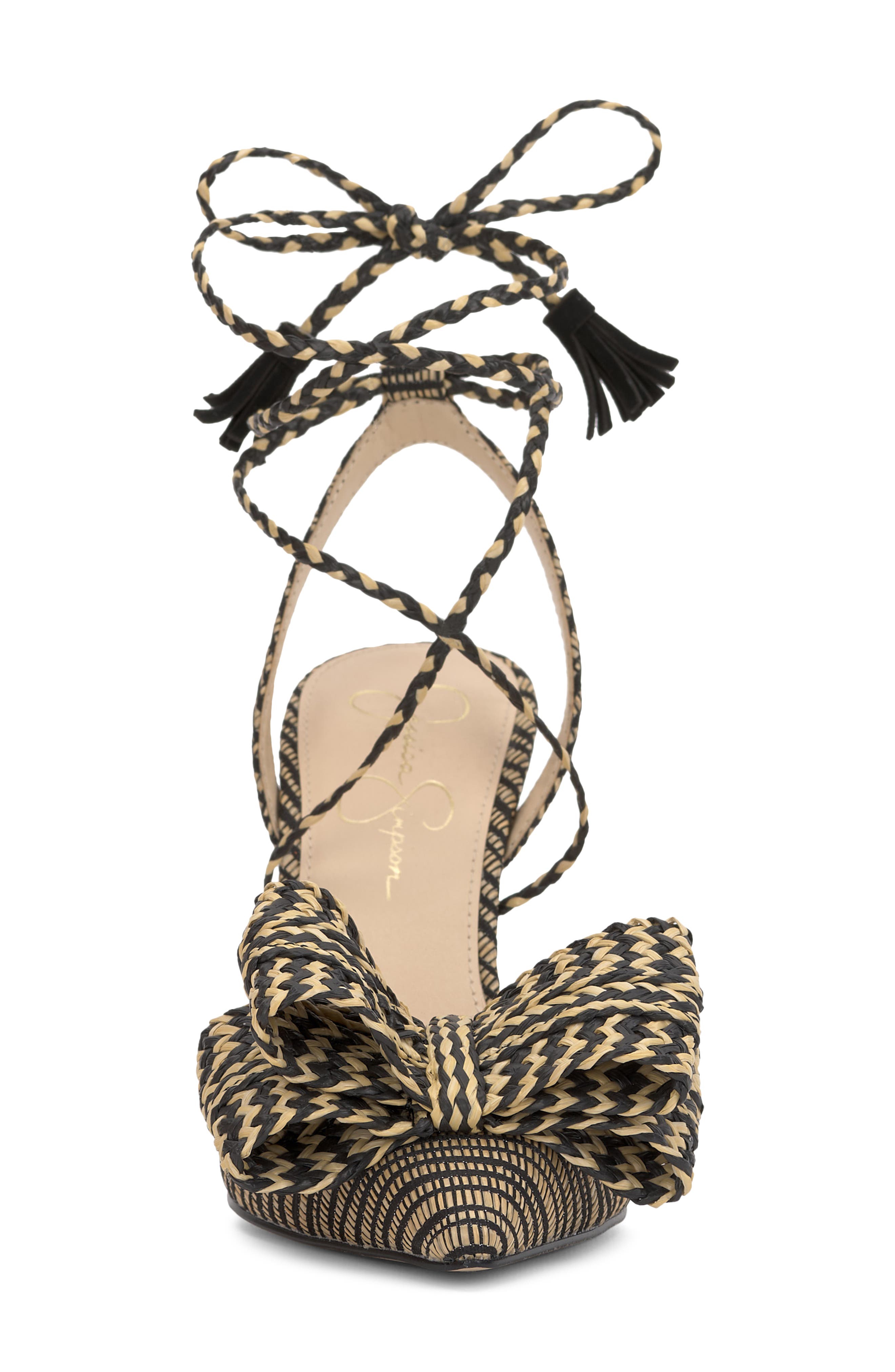 Jessica Simpson Hirlia Pointed Toe Ankle Tie Pump, Alternate, color, 