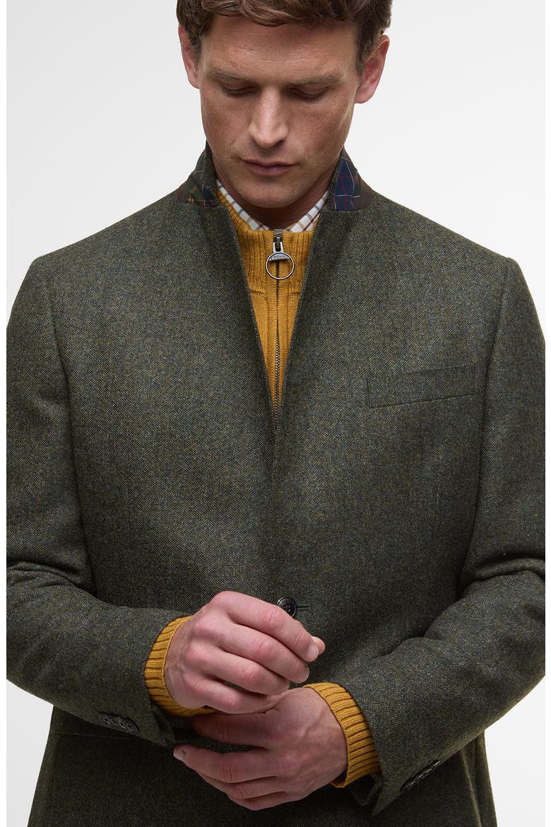 Godfrey Moons Shetland Brushed Wool Mélange Sport Coat, Alternate, color, OLIVE