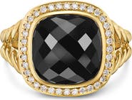 David Yurman Albion Ring in 18K Yellow Gold with Diamonds