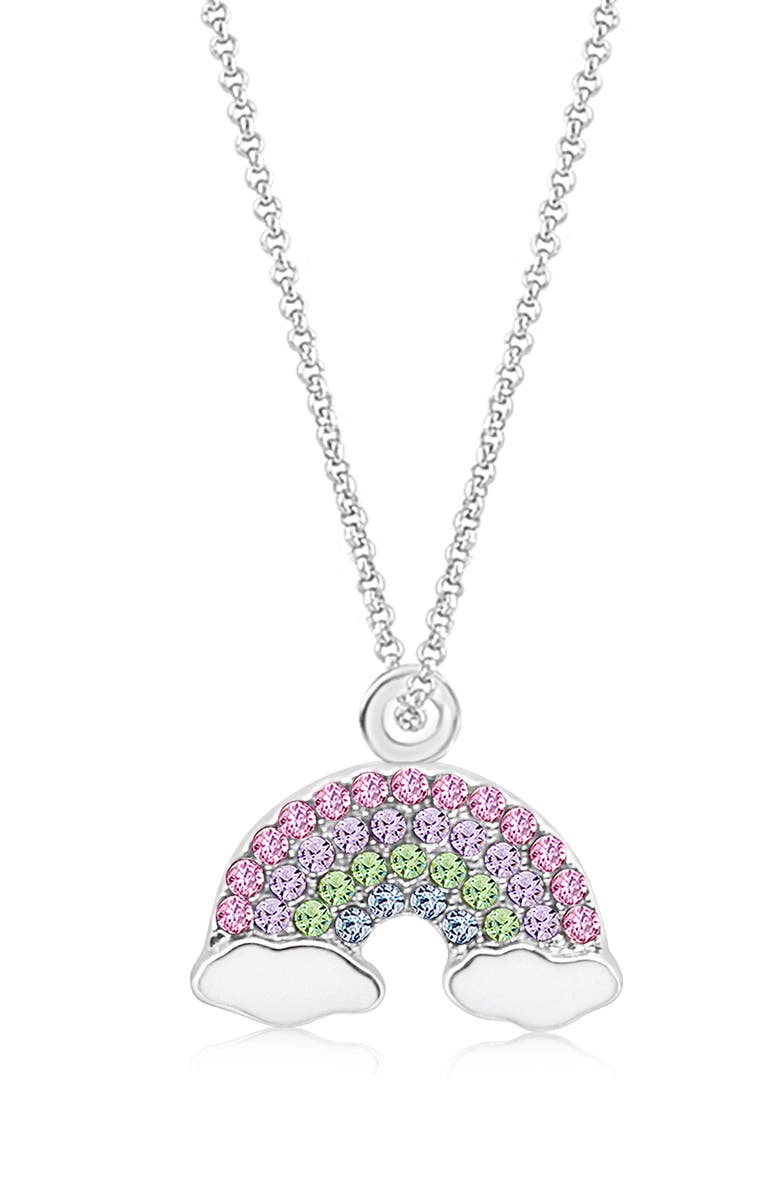 Chanteur Rainbow Crystal Pendant Necklace, Main, color, Multi