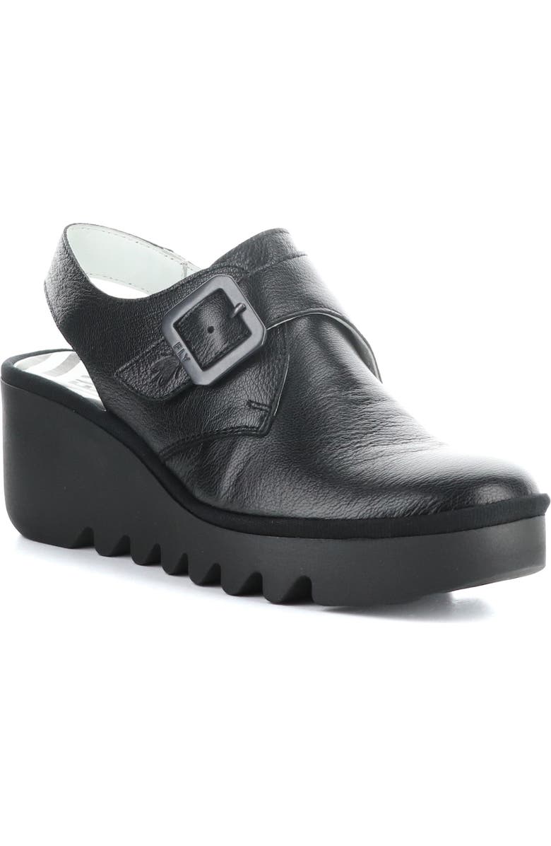 Fly London Bary Platform Wedge Clog, Main, color,
