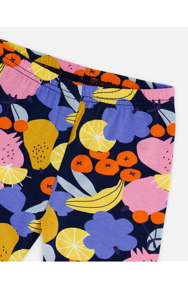 Deux par Deux Girl's Printed Capri Leggings Multicolored, Alternate, color, 