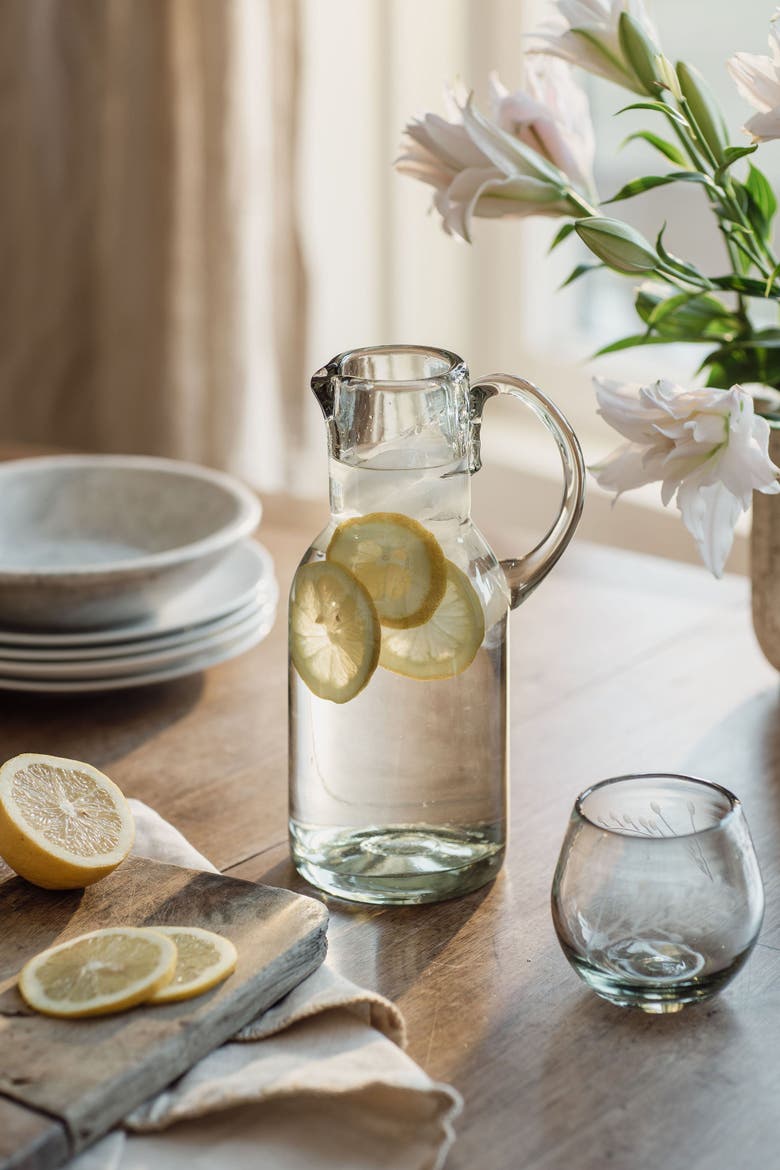 Blown Glass Jug, Alternate, color, Clear