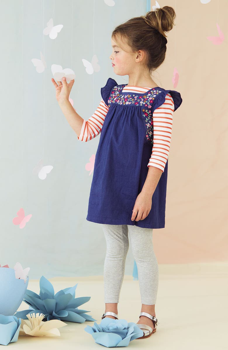 Mini Boden Embroidered Dress, Alternate, color,