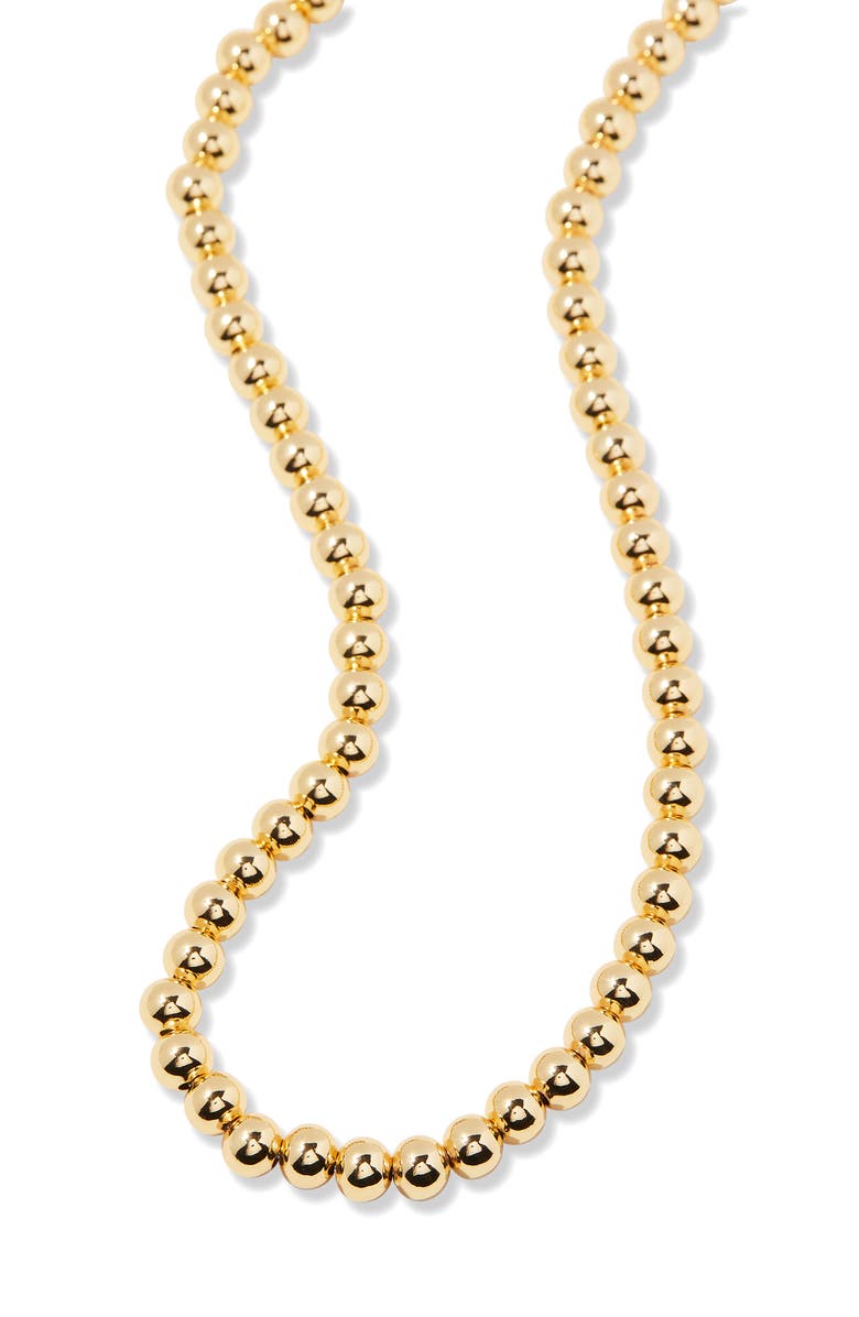 Brook and York Makenna Beaded Ball Chain Necklace, Alternate, color, Gold