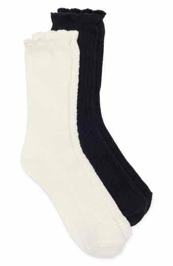 Hue 2-Pack Lattice Crew Socks