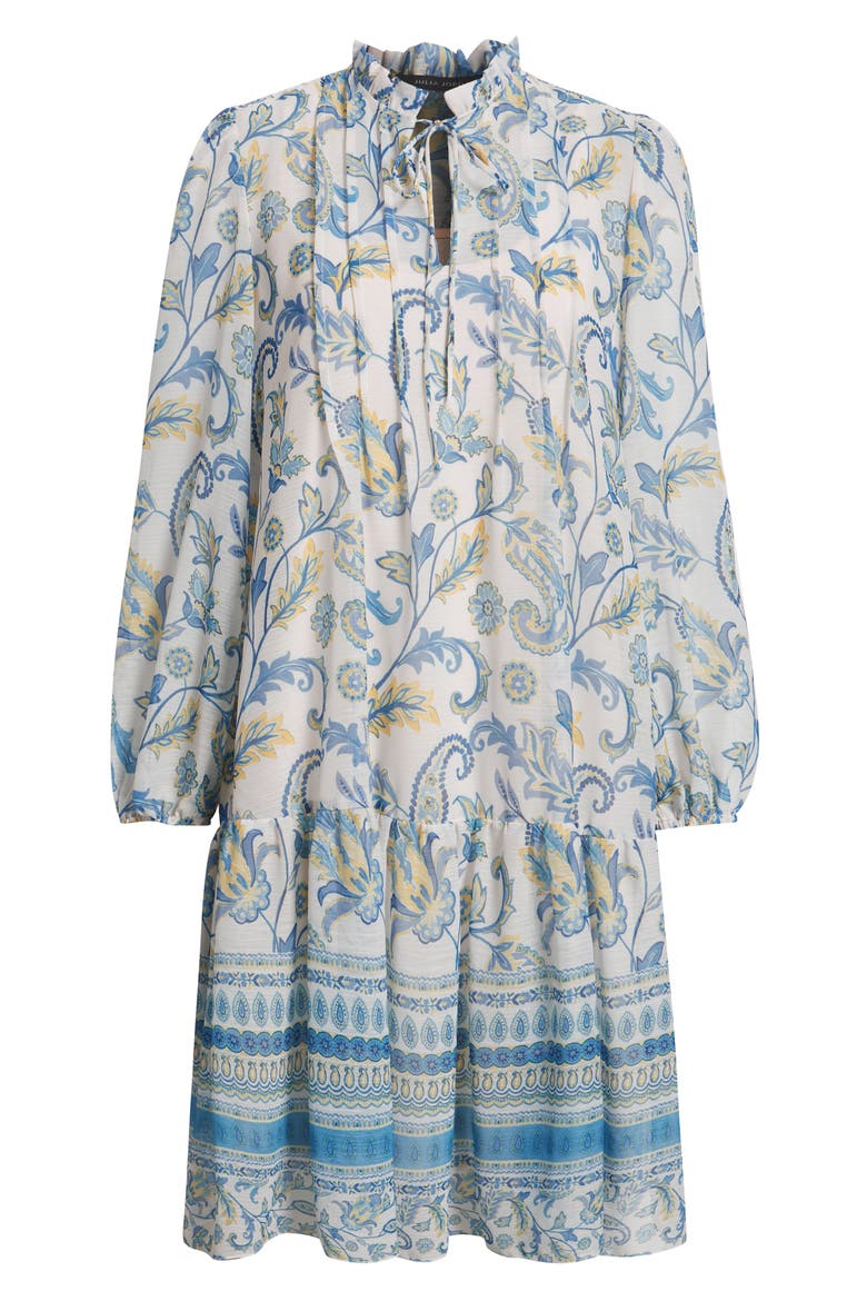 Float Long Sleeve Dress, Alternate, color, IVORY BLUE