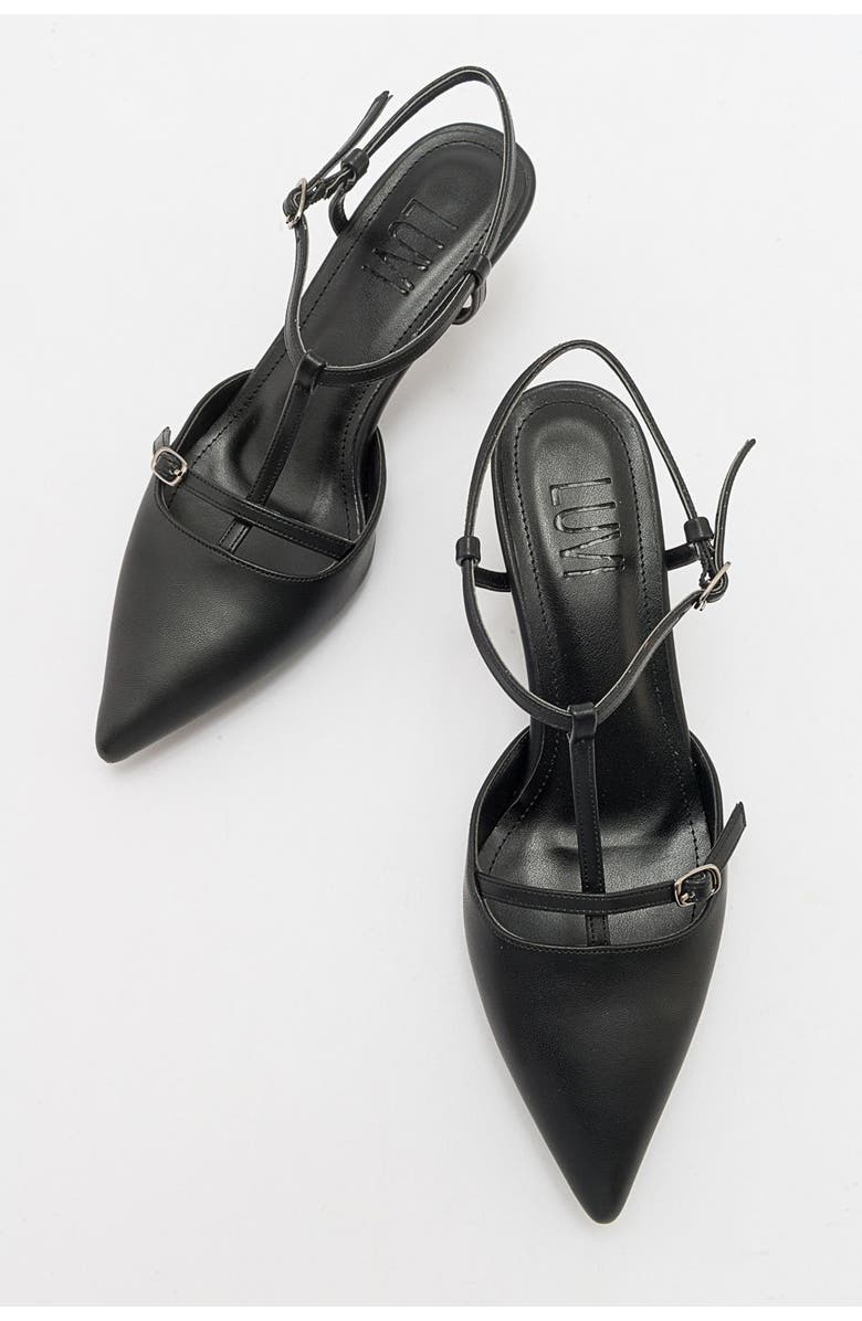 Prologue Shoes Frans Pointed Toe Pump, Alternate, color, Black