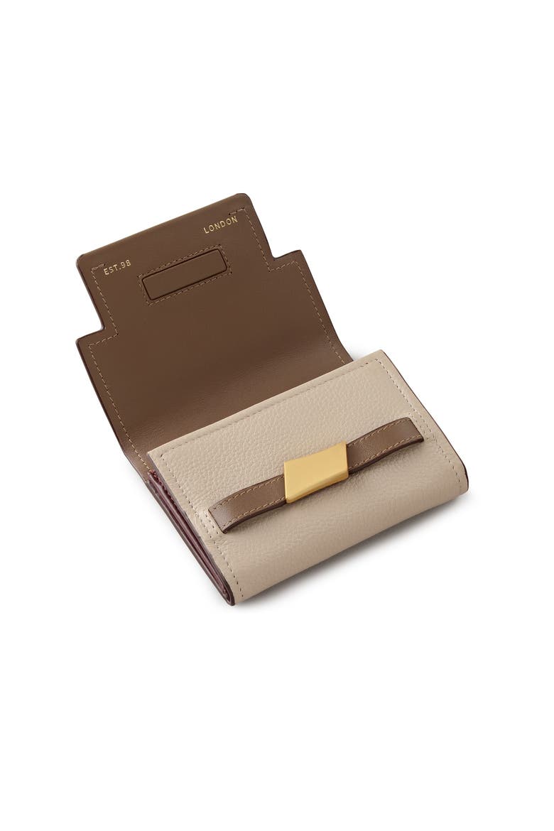 The Christina- Colourblock Medium Flapover Wallet, Alternate, color, Porcini