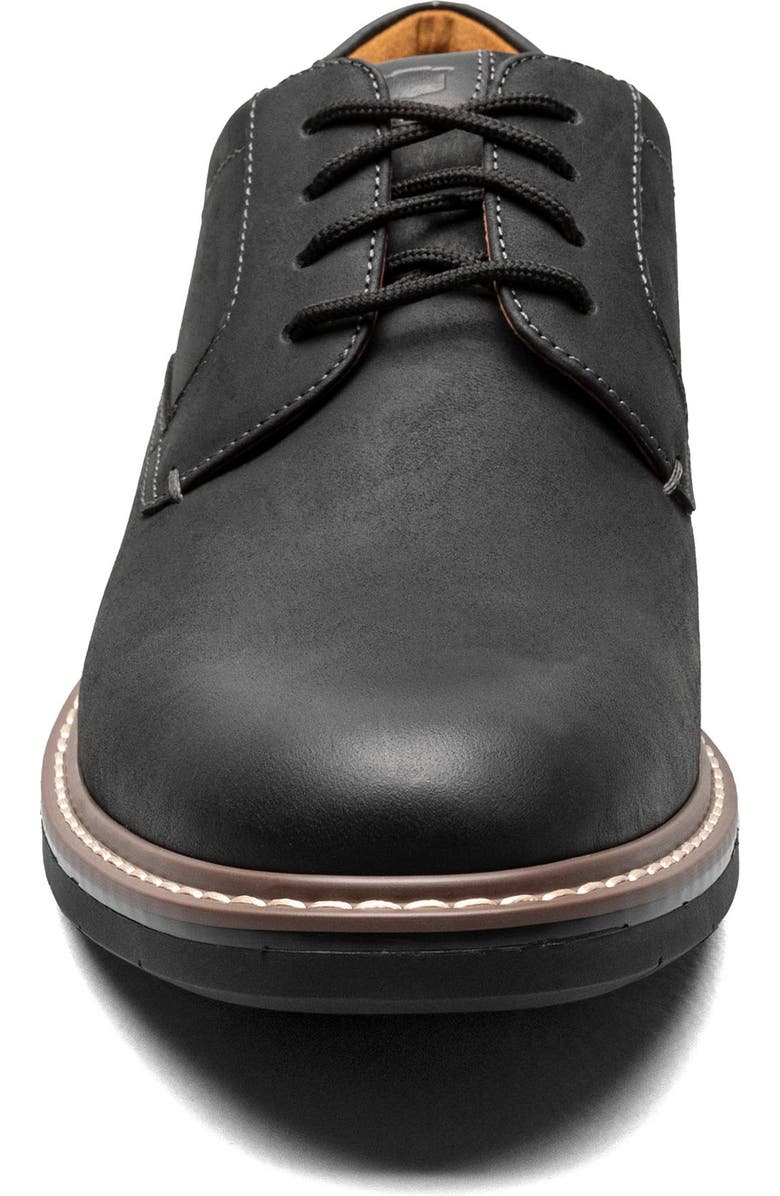 Florsheim Norfolk Plain Toe Derby, Alternate, color, Black Ch