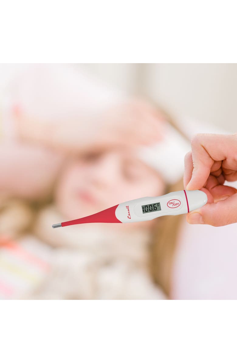 ESCALI Digital Body Thermometer, Alternate, color, White / Red