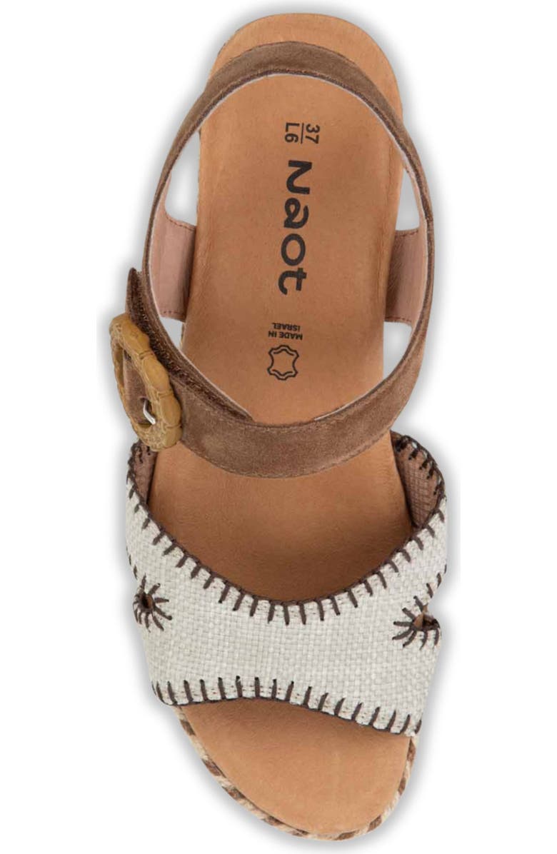 Naot Majorca Platform Sandal, Alternate, color, Brown Cedar/ Raffia