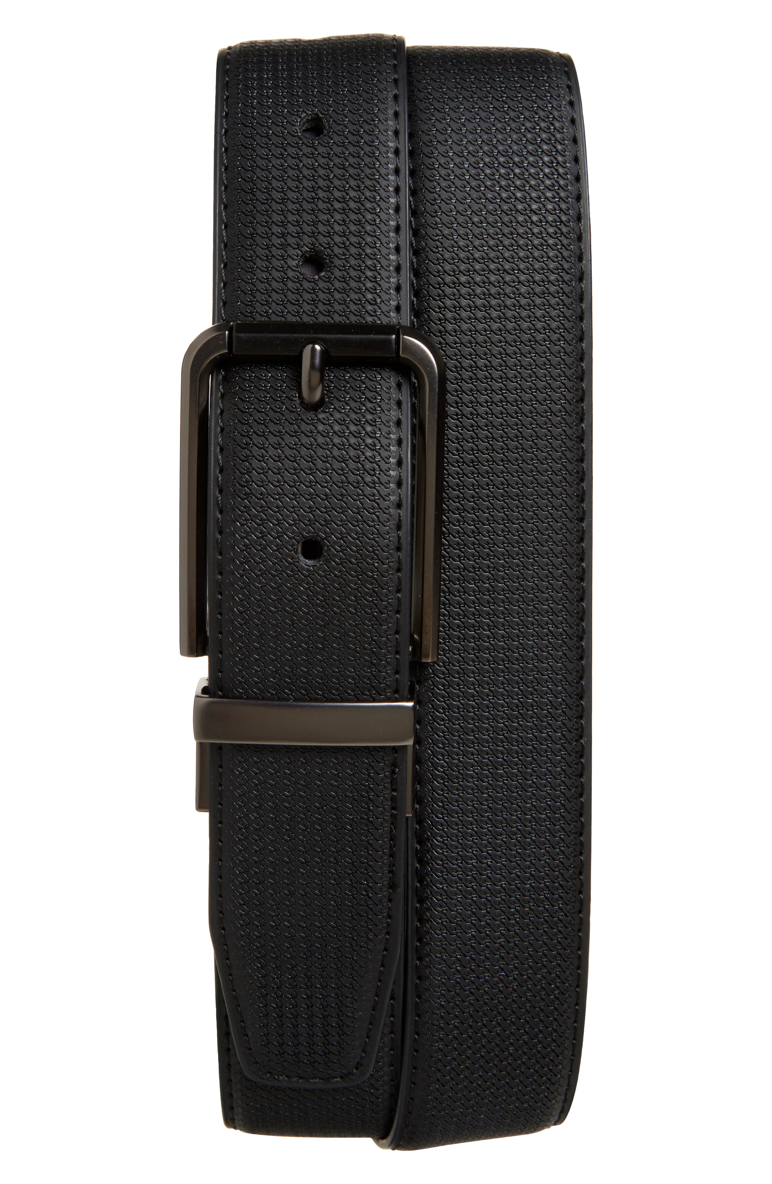KARL LAGERFELD PARIS Textured Reversible Belt
