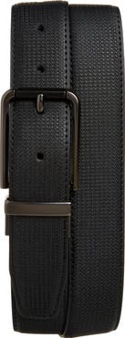 KARL LAGERFELD PARIS Textured Reversible Belt
