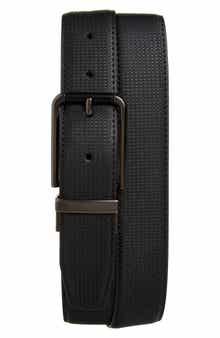 KARL LAGERFELD PARIS Textured Reversible Belt