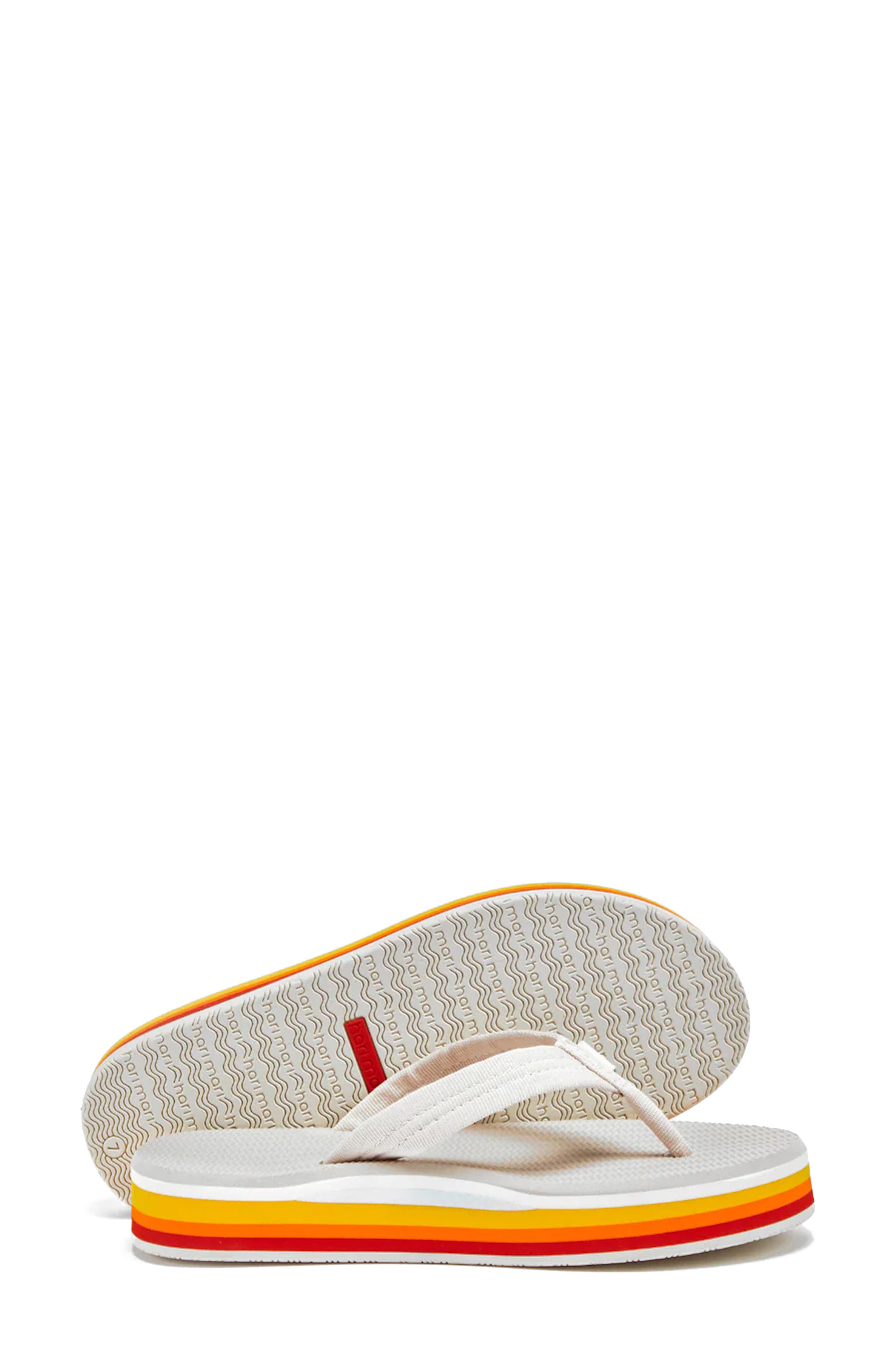Dunes Sunset Waterproof Flip Flop, Alternate, color, CLOUD