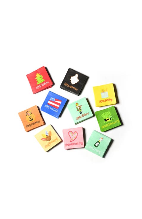 All Occasion Cocktail Napkins Assorted 10 Pack Set