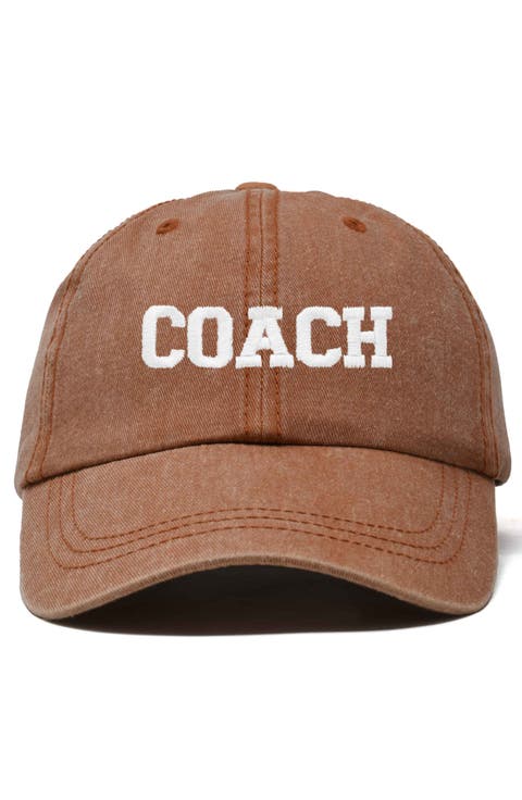 Coach Embroidered Sports Dad Cap