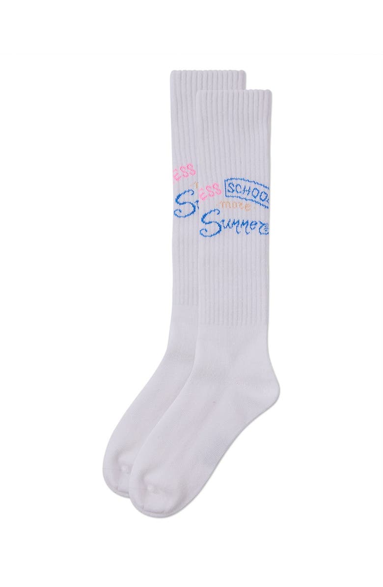 MeMoi Soft Stretch Ribbed More Summer Knee Socks, Alternate, color, 